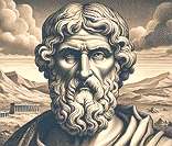 Xenófanes: poeta e filósofo pré-socrático da Grécia Antiga.