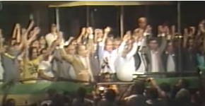 Foto mostrando os participantes do movimento das Diretas Já em 1984