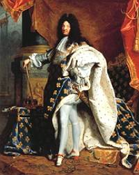 Luís XIV da França, exemplo de rei absolutista
