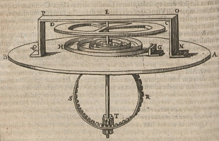Desenho de uma mola para relógio feita por Robert Hooke