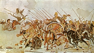 Pintura do Mosaico de Alexandre, o grande