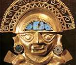 Escultura em ouro (arte inca): Inti, deus do Sol