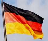 Bandeira da Alemanha hasteada em Berlim, capital do país