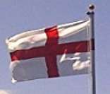 Bandeira da Inglaterra hasteada em Londres
