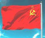 Bandeira da União Soviética hasteada