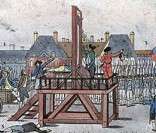 Execução de Robespierre no final da Fase do Terror (1794)