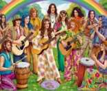Hippies: movimento de contracultura que nasceu na década de 1960.
