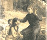 Padre José de Anchieta catequizando os índios brasileiros