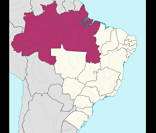 Localização da região Norte no Brasil