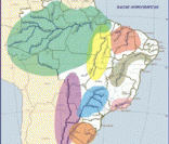 Bacia do rio Paraná (cor azul no mapa)