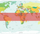 Mapa mostrando região de clima tropical