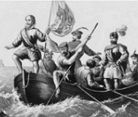 Desembarque de Colombo nas Bahamas em 1492