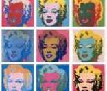 Marilyn Monroe retratada numa obra de	Andy Warhol