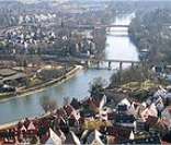 Rio Danúbio em Ulm (Alemanha)