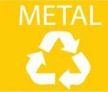 Símbolo utilizado para a reciclagem de metais
