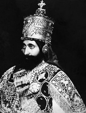 Foto do ex-imperador et&iacute;ope Haile Selassie