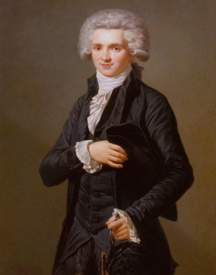 Retrato pintado de Maximilien Robespierre