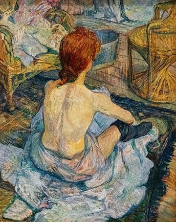 A Toalete, pintura de Toulouse Lautrec