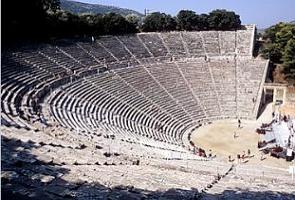 Teatro de Epidauro na Grécia Antiga
