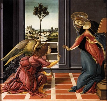 Anuncia&ccedil;&atilde;o, obra de Sandro Botticelli