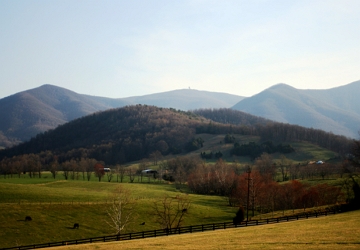 Foto de uma parte dos montes Apalaches