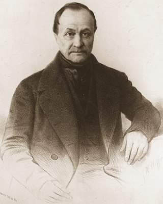 Foto antiga do soci&oacute;logo franc&ecirc;s Auguste Comte