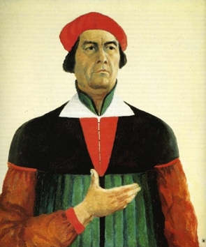 Autorretrato pintado de Kazimir Malevich