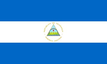 Bandeira nacional da Nicar&aacute;gua