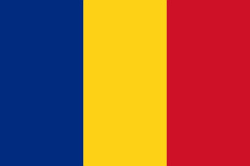 bandeira da Rom&ecirc;nia