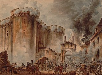 Imagem da pris&atilde;o francesa conhecida como Bastilha.