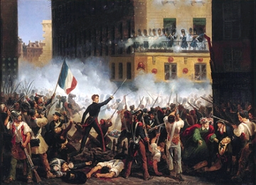 Pintura sobre a Revolu&ccedil;&atilde;o de Julho de 1830 na Fran&ccedil;a