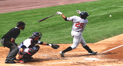 Foto mostrando uma partida de Beisebol