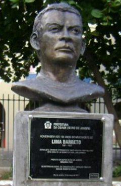 Busto de Lima Barreto no Rio de Janeiro