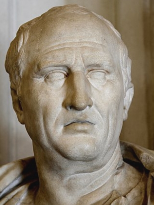 Busto do orador e fil&oacute;sofo romano C&iacute;cero