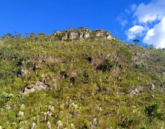 Foto dos campos rupestres em Minas Gerais