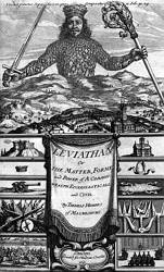 Capa do livro Leviatã de Thomas Hobbes