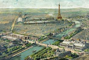 Cartão-postal da Exposição Universal de 1900 em Paris