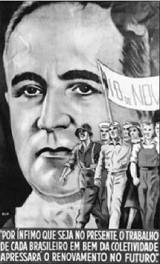 Cartaz divulgado pelo DIP para fazer propaganda de Getúlio Vargas