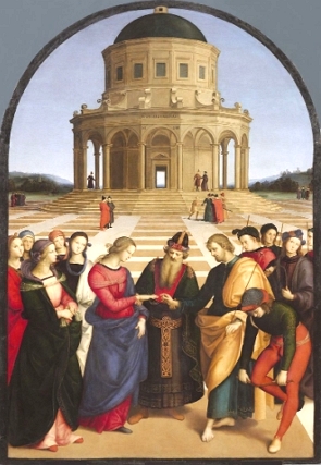 Obra Casamento da Virgem, de Rafael