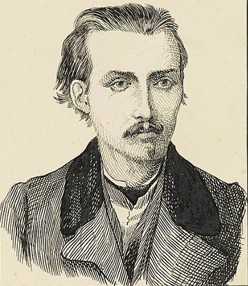 Retrato do poeta brasileiro Casimiro de Abreu