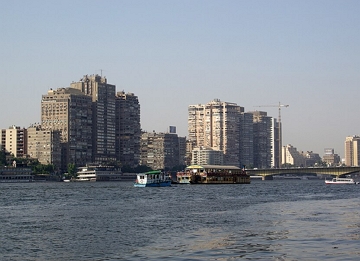 Foto da cidade de Cairo, capital do Egito.