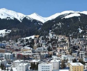 Cidade de Davos na Su&iacute;&ccedil;a