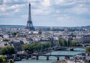 Vista da cidade de Paris na França