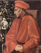 Pintura do mecenas italiano Cosme de Medici