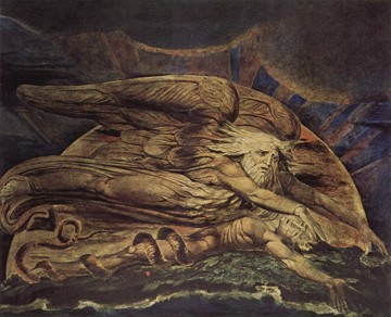 Pintura A cria&ccedil;&atilde;o de Ad&atilde;o de William Blake