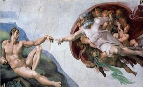 Criação de Adão, obra de Michelangelo