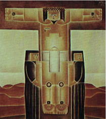 A Crucifixão, obra do pintor Vicente do Rego Monteiro