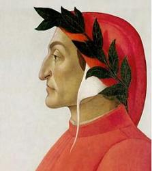 Retrato pintado de Dante Alighieri