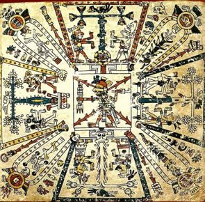 Desenho cosmológico Asteca