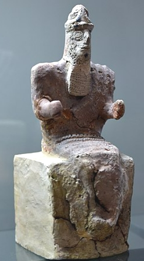 Estatueta do deus Enlil da Mesopotâmia